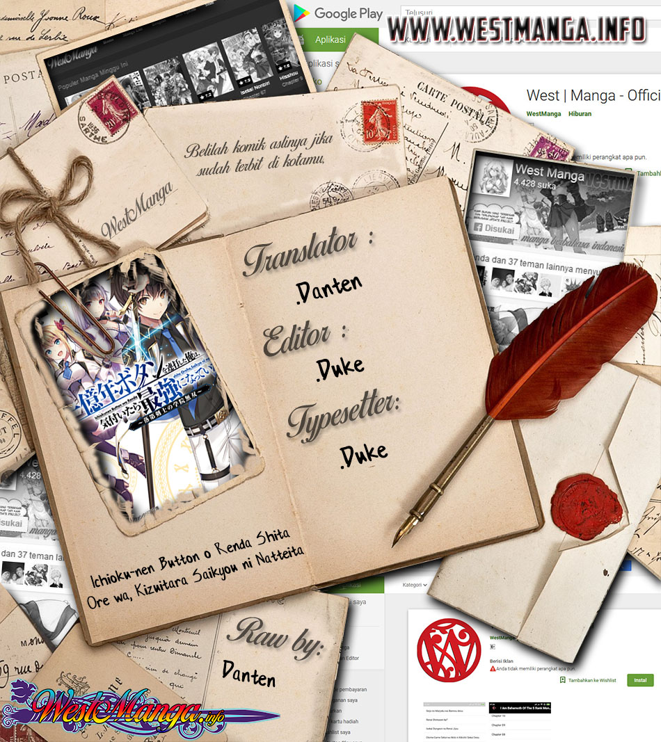 Ichioku-nen Button O Renda Shita Ore Wa, Kizuitara Saikyou Ni Natteita Chapter 04.1 Bahasa Indonesia